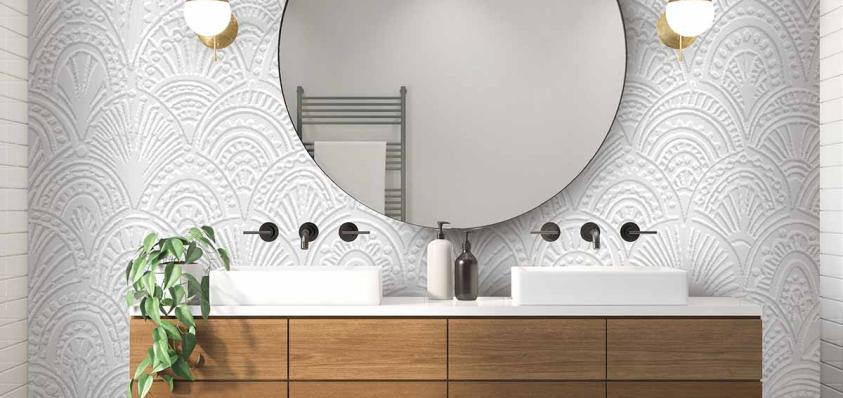 DP 0047 01 3D Tapetenmotiv Badezimmer